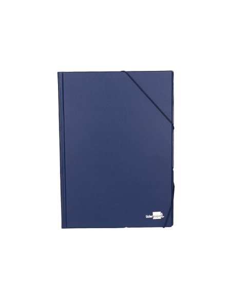 CI | Carpeta liderpapel gomas folio sencilla pvc azul