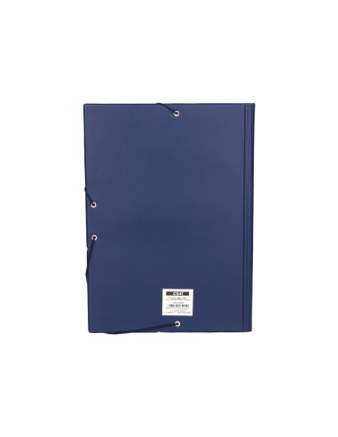 CI | Carpeta liderpapel gomas folio sencilla pvc azul