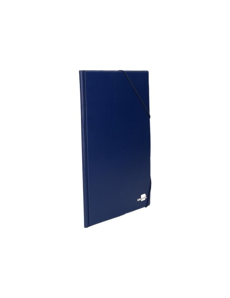 CI | Carpeta liderpapel gomas folio sencilla pvc azul