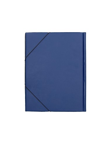 CI | Carpeta liderpapel gomas folio solapas plastico azul
