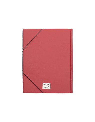 CI | Carpeta liderpapel gomas folio solapas plastico burdeos