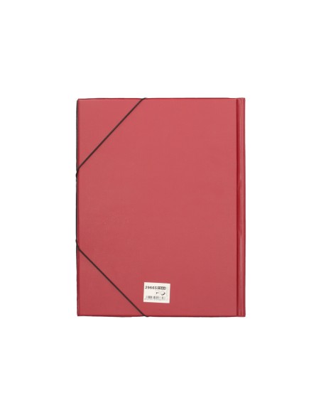 CI | Carpeta liderpapel gomas folio solapas plastico burdeos