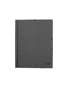 CI | Carpeta liderpapel gomas folio solapas plastico negra 2