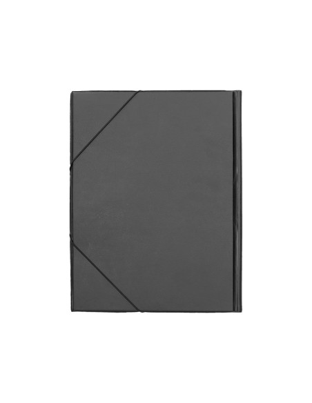 CI | Carpeta liderpapel gomas folio solapas plastico negra