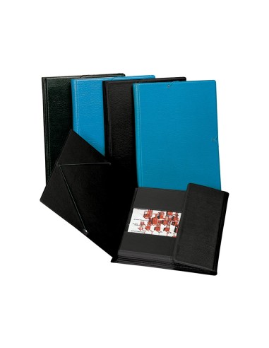 CI | Carpeta gomas solapas plastico saro folio azul