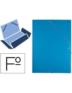 CI | Carpeta liderpapel gomas plastico folio solapa color...