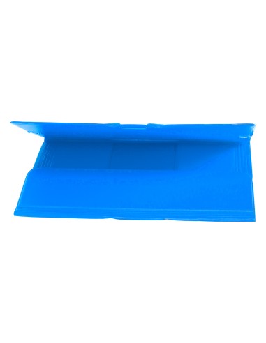 CI | Carpeta liderpapel gomas plastico folio solapa color celeste
