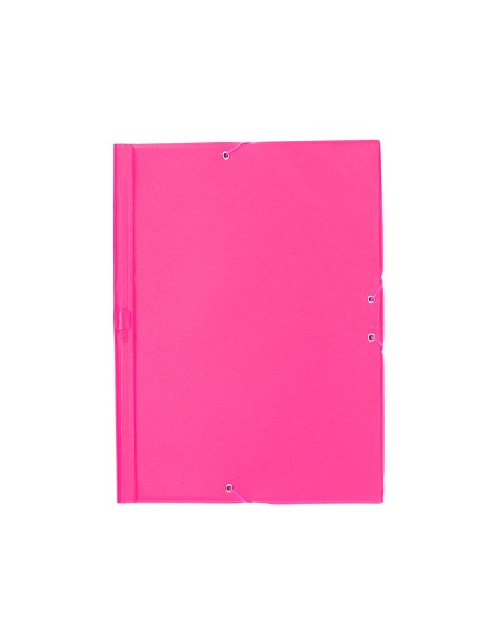 CI | Carpeta liderpapel gomas plastico folio solapa color lila