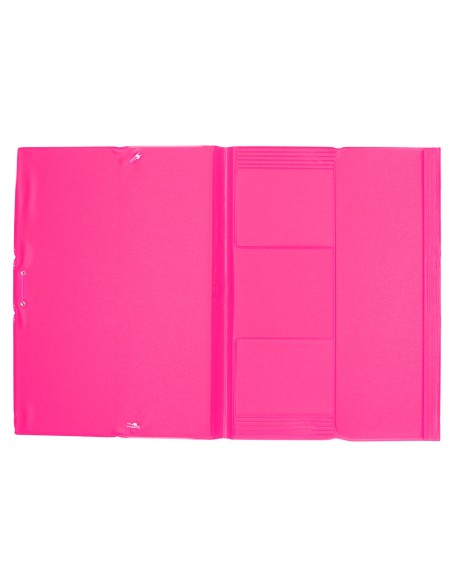 CI | Carpeta liderpapel gomas plastico folio solapa color lila