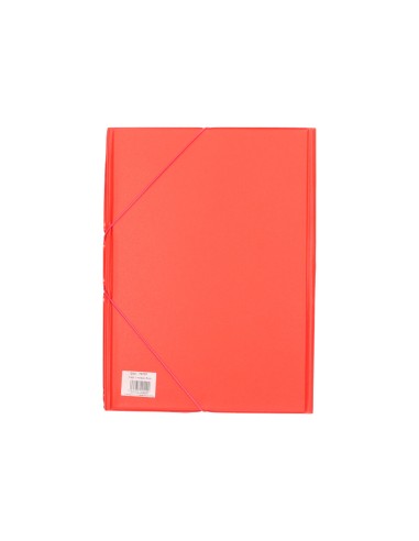 CI | Carpeta liderpapel gomas plastico folio solapa color rojo