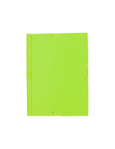 CI | Carpeta liderpapel gomas plastico folio solapa color verde pistacho