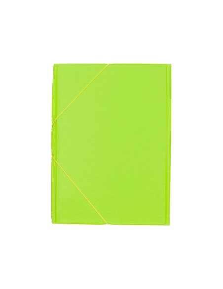CI | Carpeta liderpapel gomas plastico folio solapa color verde pistacho