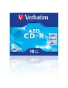 Cd-rom verbatim superazo crystal surface 52x 700mb 10 unidades
