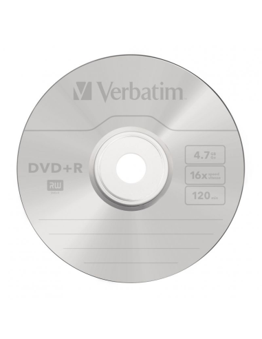 Dvd+r verbatim advanced azo 16x 4.7gb tarrina 50 unidades