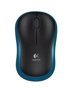 Ratón inalámbrico logitech m185 negro y azul - 910-002236 2