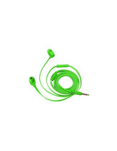 Auriculares intrauditivos trust duga verde neón - micrófono integrado - cable plano anti enredos - almohadillas 3 tamaños