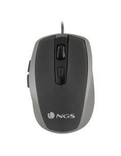 Raton con cable ngs tick silver - 800/1600dpi - 6 botones... 2