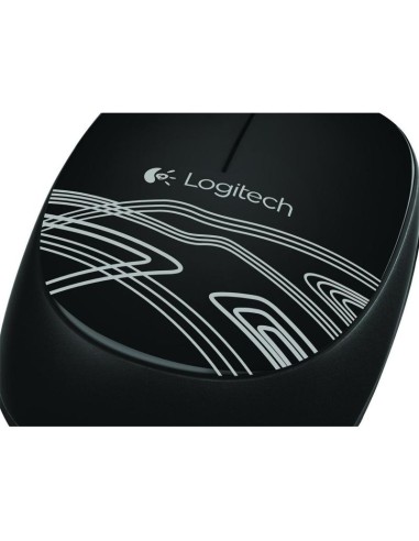 Ratón con cable logitech m105 usb negro 910-002943