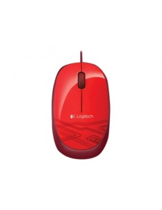 Ratón con cable logitech m105 usb rojo 910-002945
