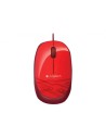 Ratón con cable logitech m105 usb rojo 910-002945