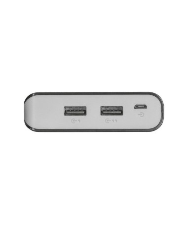 Batería externa trust urban primo powerbank 20000 - 20000mah - 2xusb 12w/2.4a - 2 cables microusb - protección inteligente - 