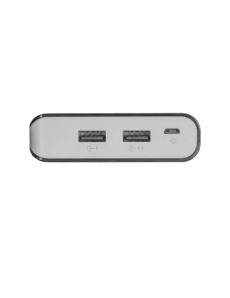 Batería externa trust urban primo powerbank 20000 - 20000mah - 2xusb 12w/2.4a - 2 cables microusb - protección inteligente - 