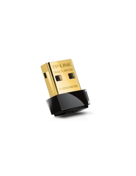 Adaptador usb nano wifi tp-link tl-wn725n 150mbps usb2.0 wireless n negro