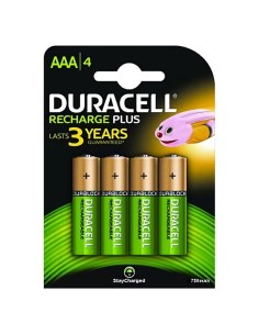 Pack 4 pilas aaa recargables duracell hr3-b - nimh - 1.2v...