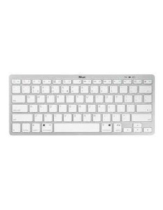 Teclado inalámbrico trust nado blanco - bt 3.0 - 13...