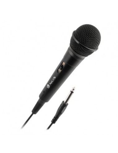 Micrófono ngs singer fire - dinámico - 80hz-12000hz - botón on/off - jack 3.5mm