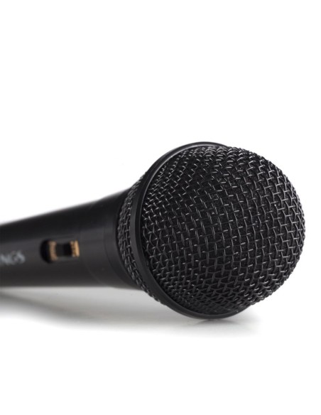 Micrófono ngs singer fire - dinámico - 80hz-12000hz - botón on/off - jack 3.5mm
