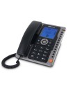Teléfono sobremesa spc telecom 3604 negro identificador de llamadas 7 reg manos libres