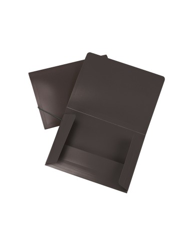 CI | Carpeta liderpapel portadocumentos solapas polipropileno din a3 negro opaco lomo flexible