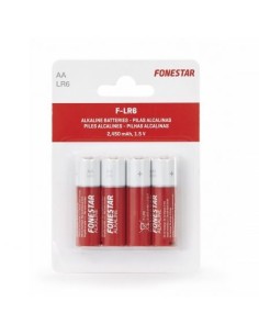 Pack de 4 pilas aa fonestar lr6 1.5v alcalina