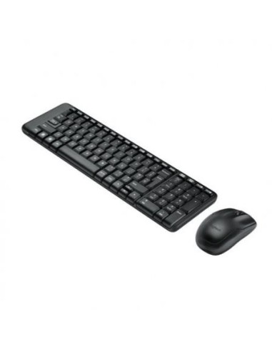 Teclado y ratón inalámbrico logitech mk220 2.4ghz alcance 10m usb negro