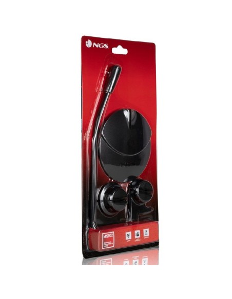Micrófono de sobremesa ngs ms102 - mono - 20-16khz - 1.8m - peana para monitor