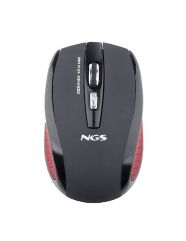 Ratón mini óptico inalámbrico ngs red flea...
