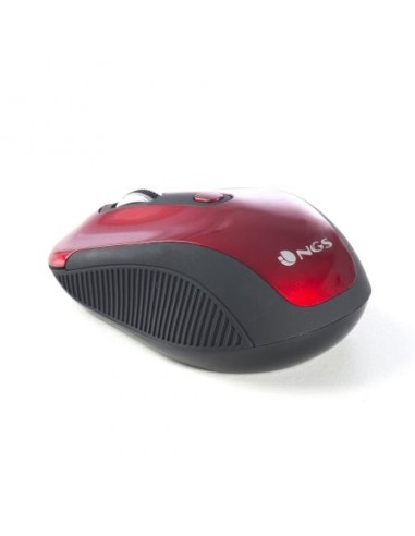 Ratón inalámbrico ngs haze red - óptico -...