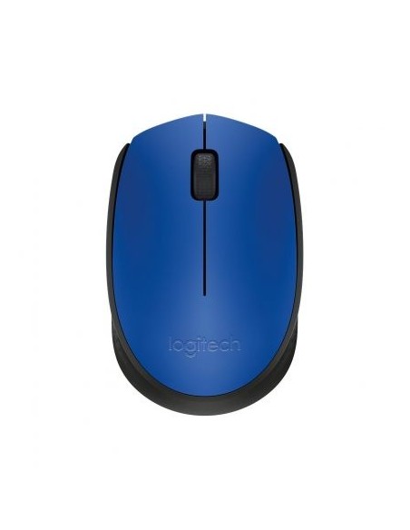 Ratón inalámbrico logitech m171 azul - 2.4ghz - nano receptor usb - diseño ambidiestro - 1xaa