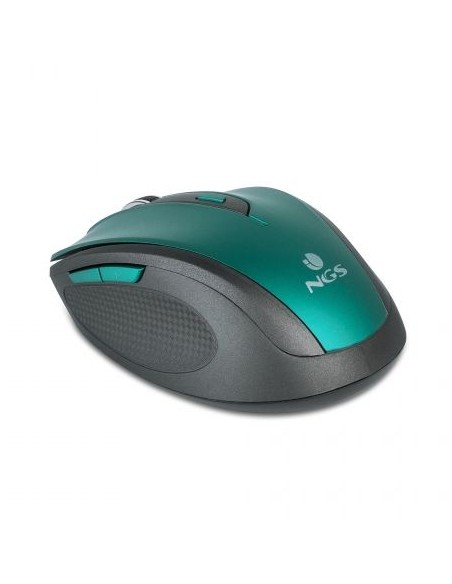 Ratón inalámbrico ngs evo mute blue - 800/1600 dpi - 2.4 ghz - 5 botones silenciosos - receptor nano usb - 2xaaa