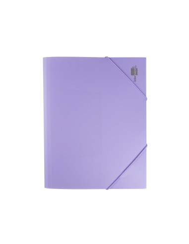 CI | Carpeta liderpapel gomas solapas polipropileno din a4 lavanda opaco