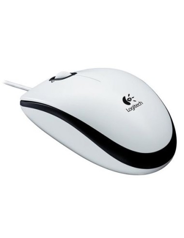 Ratón logitech m100 white - óptico - 3 botones - usb - cable 1.8m