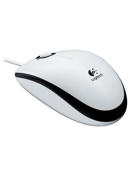 Ratón logitech m100 white - óptico - 3 botones - usb - cable 1.8m