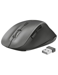 Ratón inalámbrico trust ravan - descanso ergonómico para...