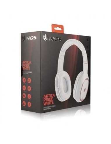 Auriculares bluetooth ngs ártica pride white -...