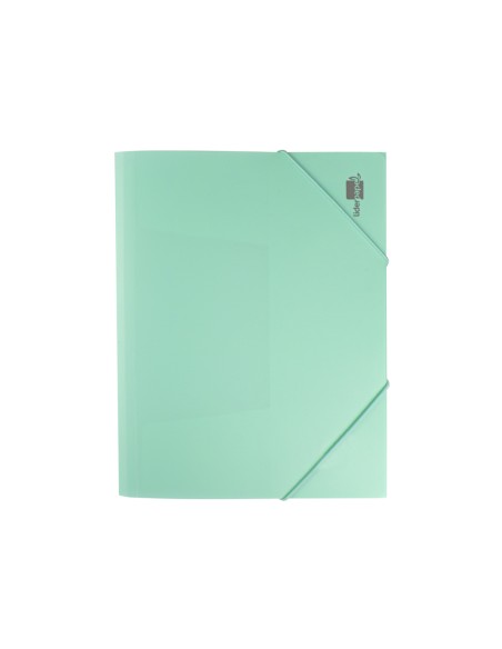 CI | Carpeta liderpapel gomas solapas polipropileno din a4 verde manzana opaco