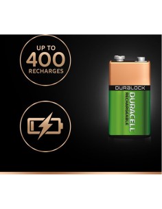 Pila recargable 9v duracell hr9v - 170mah