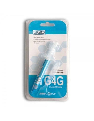 Pasta térmica 3go tg4g - conductividad térmica 5.15w/m-k - 4 gramos