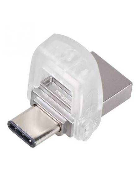 Pendrive kingston datatraveler microduo 3c - 128gb - conectores usb-a y usb tipo-c - 100mb/s lectura - 15mb/s escritura - usb 