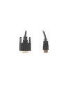 Cable hdmi a dvi-d(24+1) lanberg ca-hddv-20cu-0050-bk - conectores macho/macho chapados en oro - resolución 3840*2160 - 5m - 